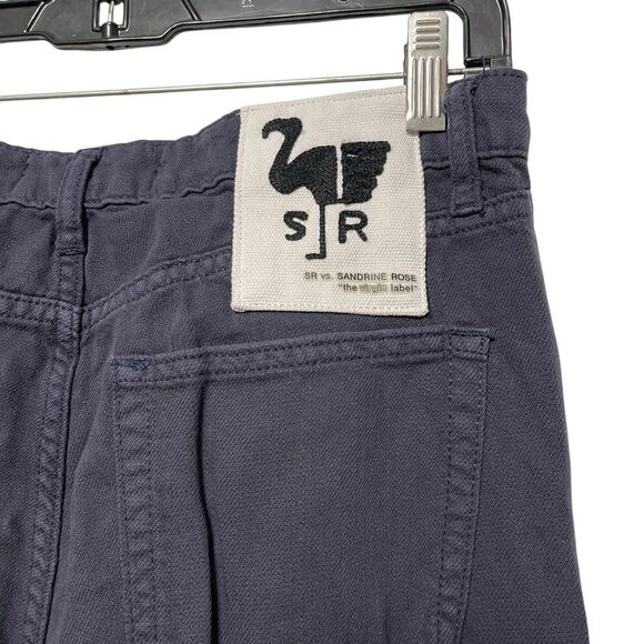 SR vs SANDRINE ROSE Blue Cotton Flax Chino Pants 29 - Picture 5 of 7